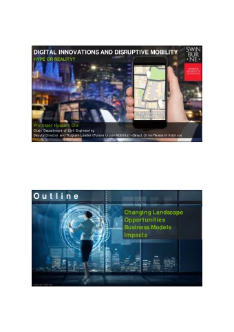 O u t l i n e  Changing Landscape  Opportunities  Business Models  Impacts  2  Image Credit: Adobe