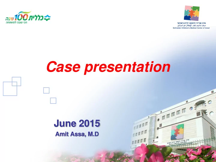 case presentation
