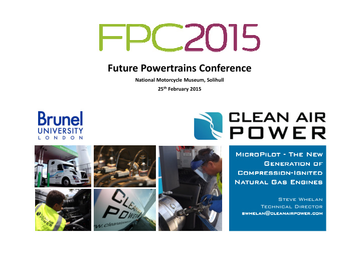 future powertrains conference