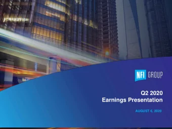 Q2 2020  Earnings Presentation  AUGUST 6, 2020  CAUTIONARY STATEMENT Certain statements in this