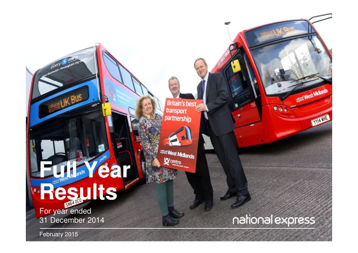 full year full year results results