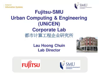 Urban Computing &amp; Engineering  (UNiCEN)  Corporate Lab   Lau