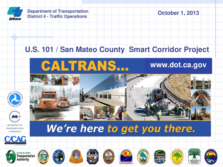 u s 101 san mateo county smart corridor project dot ca gov