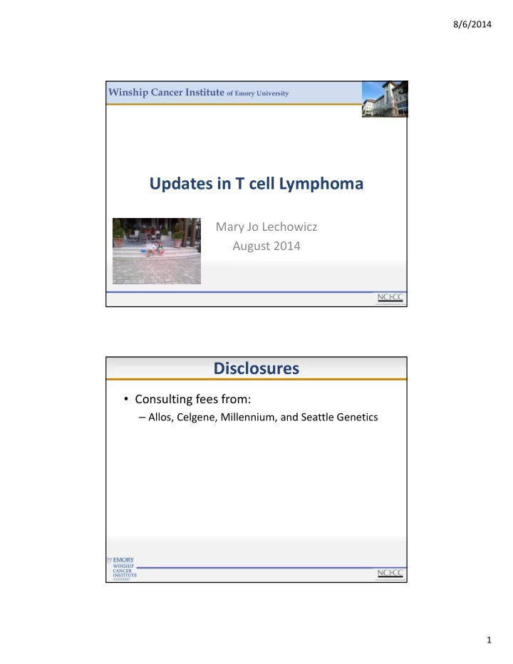 updates in t cell lymphoma