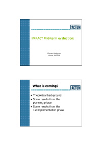 impact mid term evaluation