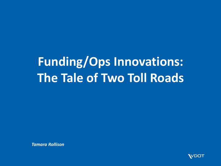 funding ops innovations