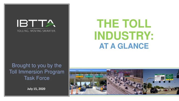 the toll industry