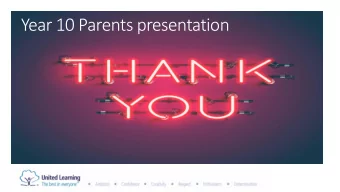 Year 10 Parents presentation  SAFETY AND WELFARE  R Rates  Small Numbers  Week  Sess  Sessions