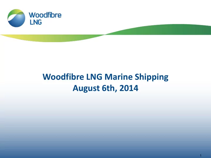 1 agenda the project lng shipping o history o track