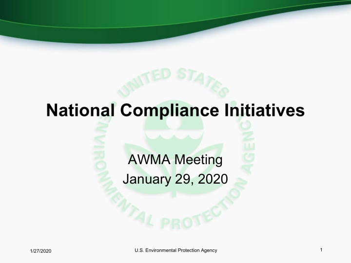 national compliance initiatives