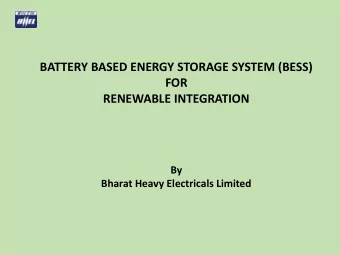 RENEWABLE INTEGRATION  By  Bharat Heavy Electricals Limited  In  Introductio  ion  Why Energy