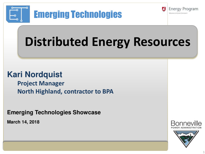 distributed energy resources