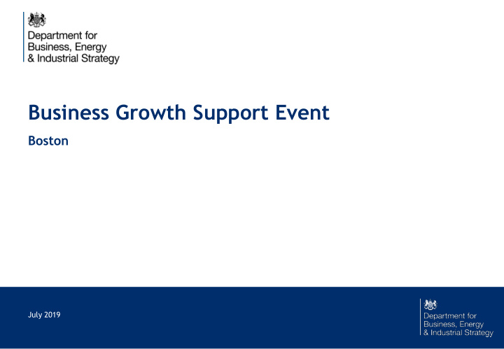 business growth support event