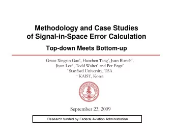 Methodology and Case Studies  of Signal-in-Space Error Calculation  Top-down Meets Bottom-up Grace
