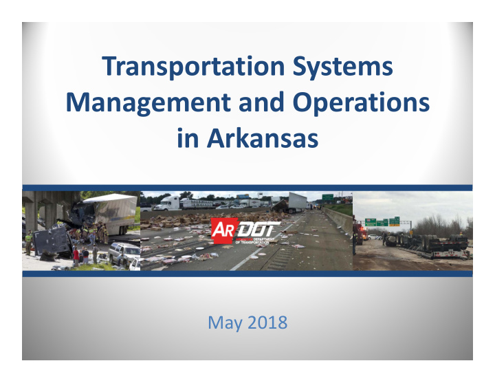 transportation systems management and operations in