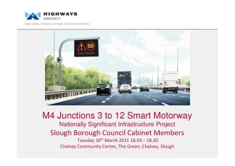 M4 Junctions 3 to 12 Smart Motorway  Nationally Significant Infrastructure Project  Slough Borough
