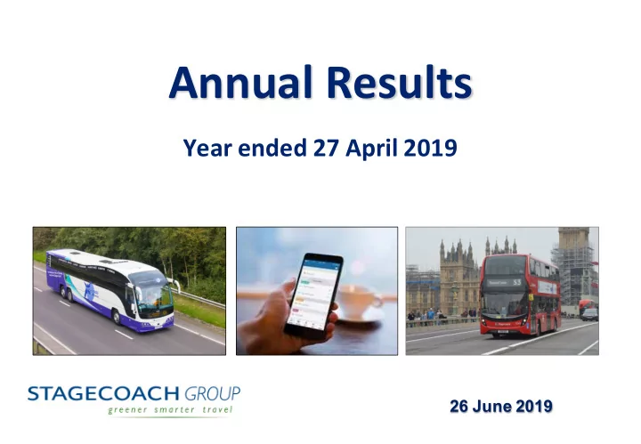 annual results