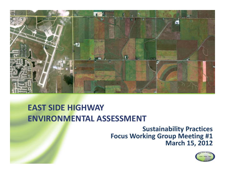 east side highway environmental assessment