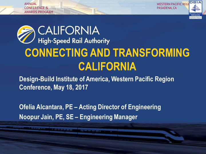 connecting and transforming california