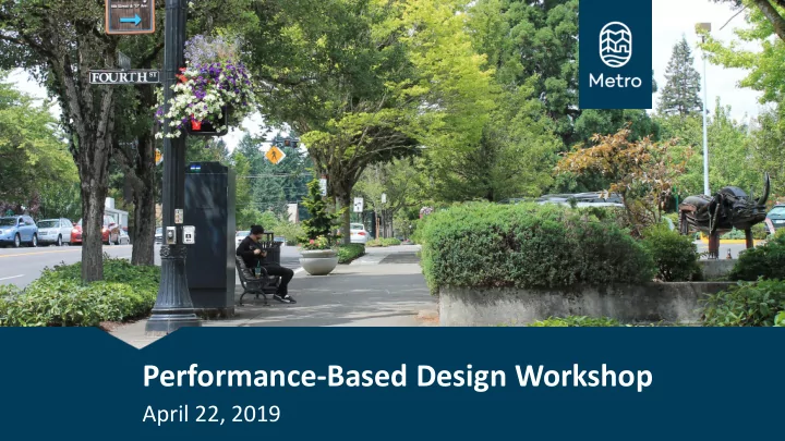 performance based design workshop
