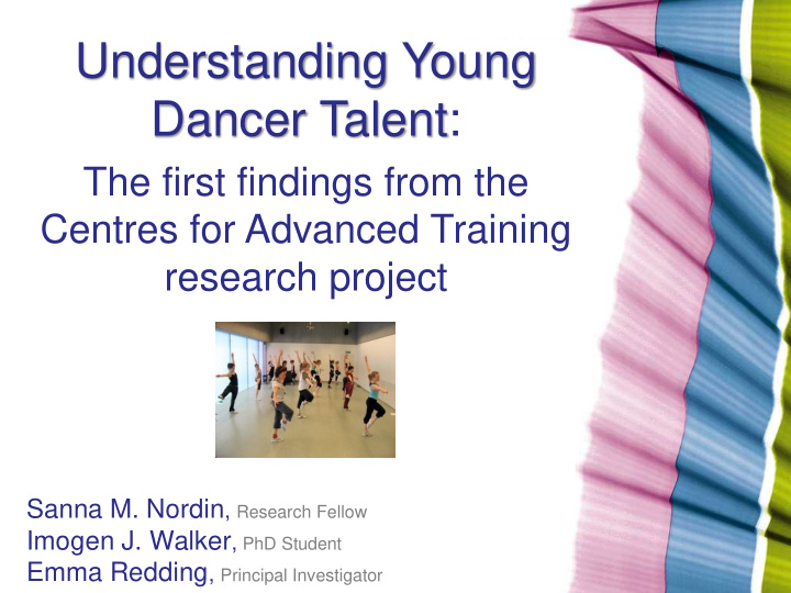understanding young dancer talent