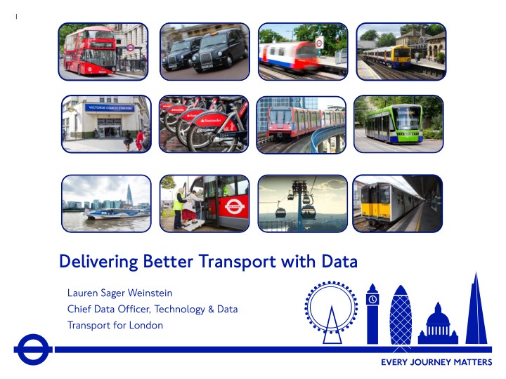 delivering better transport with data