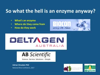 So what the hell is an enzyme anyway?    Whats an enzyme    Where do they come from