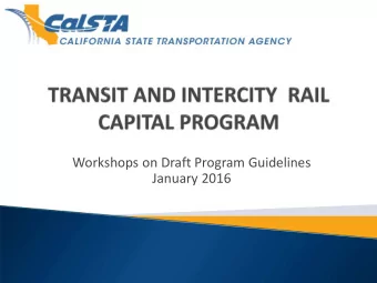 Agenda  Overview of Guidelines and the 2014-15 Program  Recent Statutory Changes with SB 9