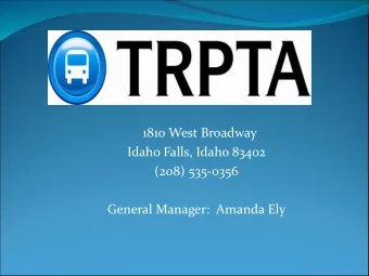 1810 West Broadway  Idaho Falls, Idaho 83402  (208) 535-0356  General Manager:  Amanda Ely  Our