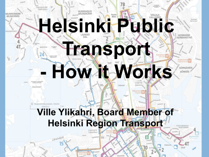 helsinki public transport how it works