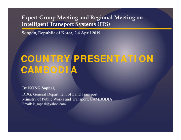 country presentati on cambodi a
