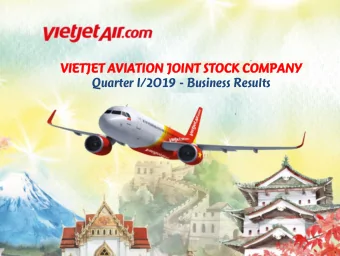 VIET  ETJET  ET AVIATION  N JOINT  NT STOCK COMPANY  NY  Quarter I/2019 - Business Results  0
