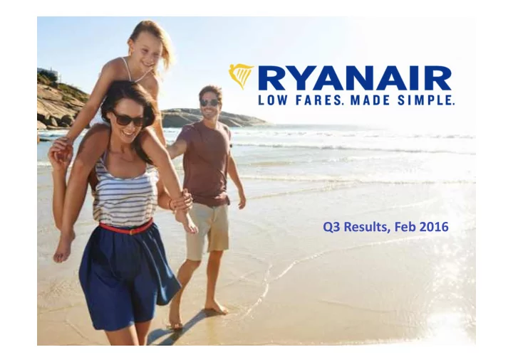 q3 results feb 2016