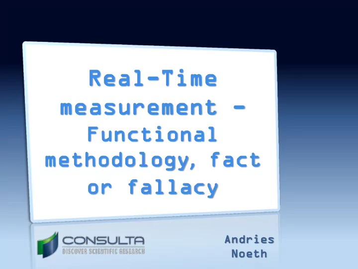 real al time time