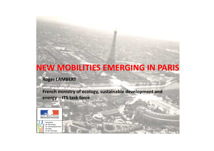 new mobilities emerging in paris