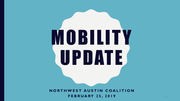 mobility update