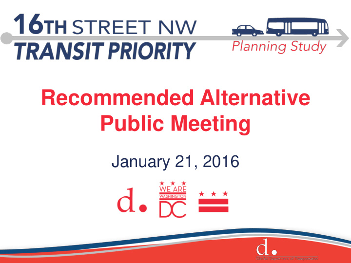 recommended alternative public meeting