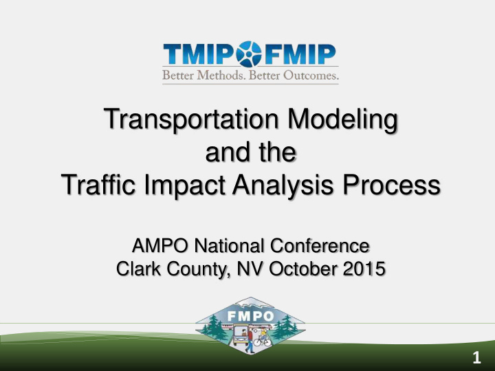 transportation modeling