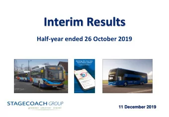 Interim Results  Half-year ended 26 October 2019  11 December 2019  2  Cautionary statement  This