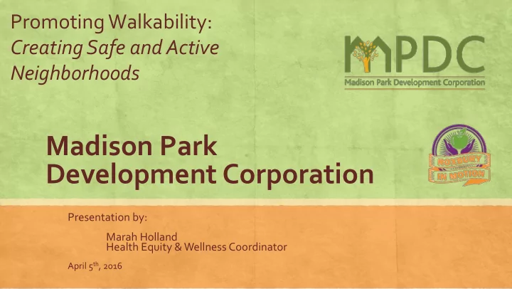 madison park