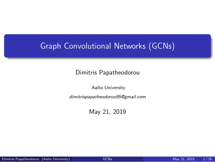 graph convolutional networks gcns