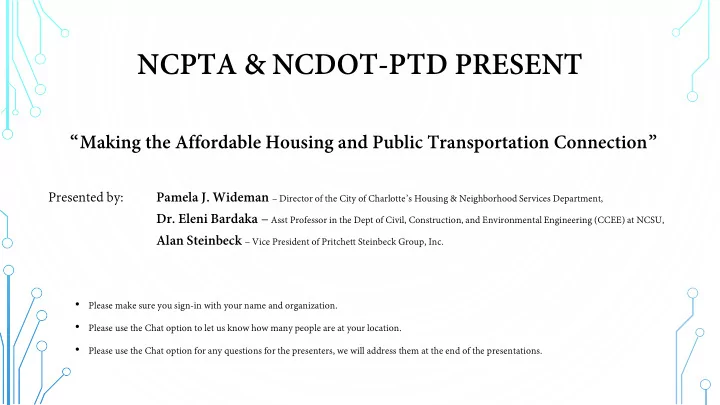 ncpta ncdot ptd present