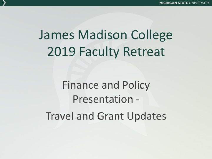 james madison college 2019 faculty retreat