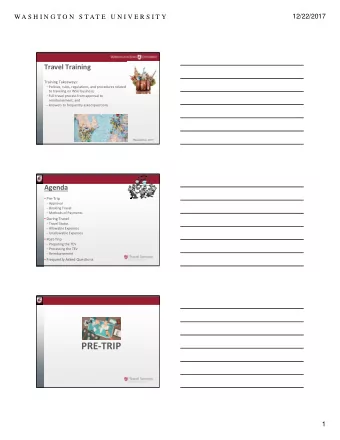 PRE  TRIP  1  12/22/2017  WA S H I N G T O N  S T AT E  U N I V E R S I T Y Approval to Travel