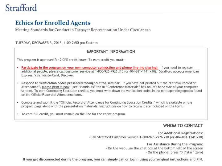 ethics for enrolled agents