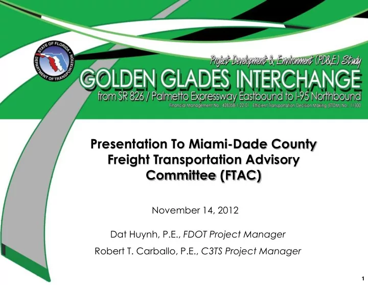 freight transportation advisory