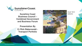 Avail SCC  website  Sunshine Coast Business Council   Combined Government  and Business Forum