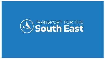 A transport strategy  for the South East  East  Rupert Clubb  Lead  Lead off  office  icer, Tra