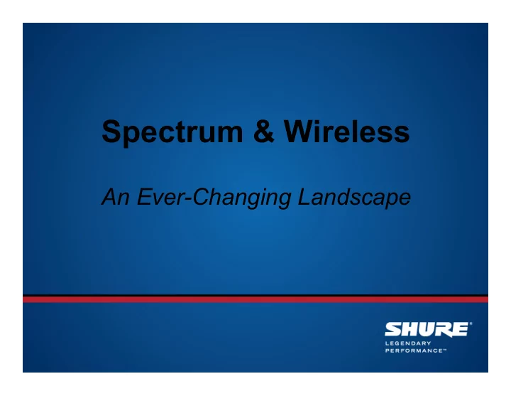 spectrum wireless