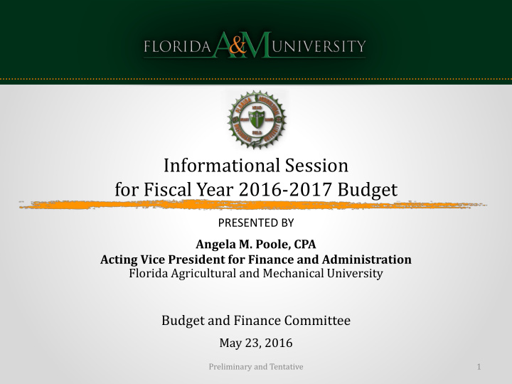 for fiscal year 2016 2017 budget